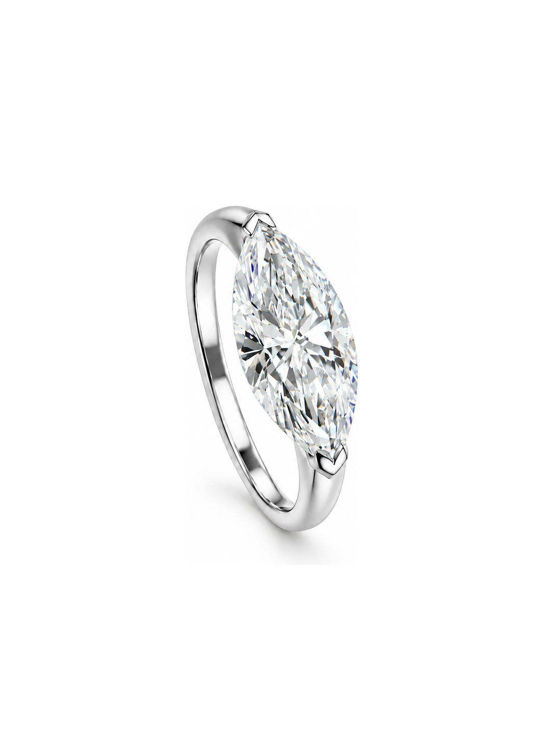 Solitario Aria in oro bianco 18k
